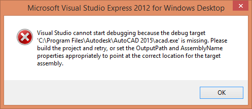 Solved: re specify the autocad executable location in vs 2012 - Autodesk  Community - AutoCAD