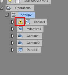 CAM Setup, no model selected warning. - Autodesk Community