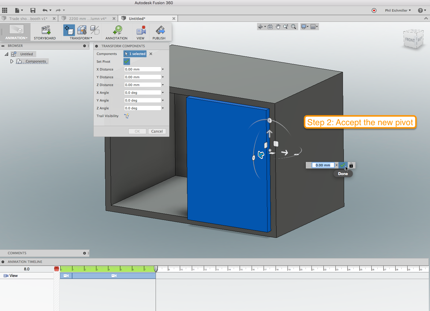 Solved: Animation pivot point - Autodesk Community