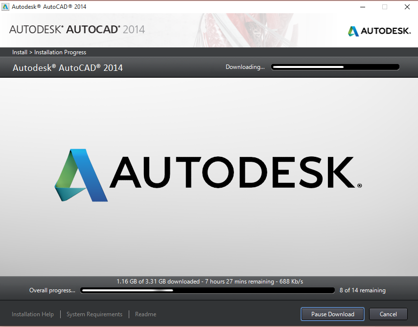 Solved AutoCAD 2014 Installation Stalled While Download Autodesk   213502iA46017A1EDA8858E