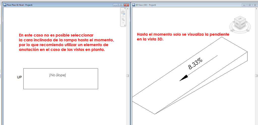 Solucionado: Cómo representar la línea de pendiente de una rampa en Revit?  - Autodesk Community - International Forums