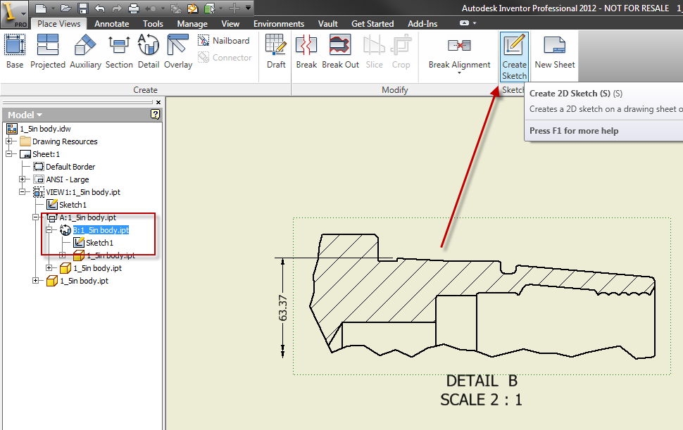 Solved: Sketched Geometry in Drawing Views - Autodesk Community