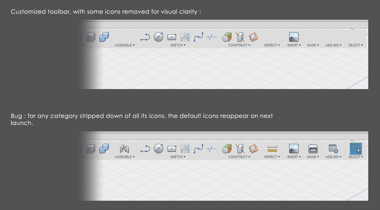 Streamlined menu bar / toolbar (mockup included) Autodesk Community