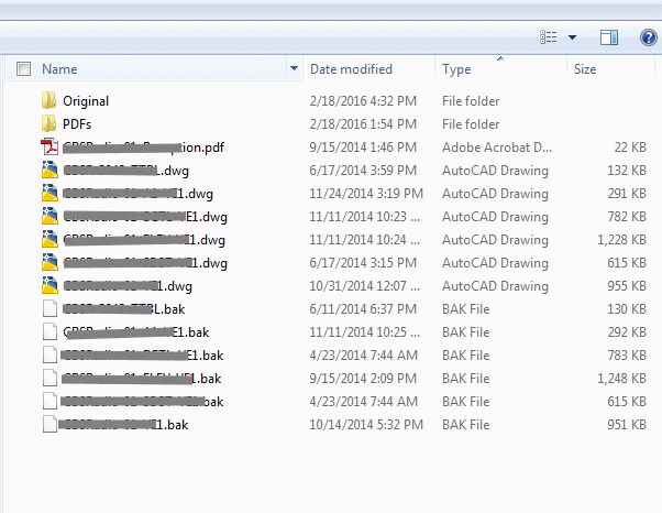 bak files sorting before .dwg files.. - Autodesk Community - AutoCAD