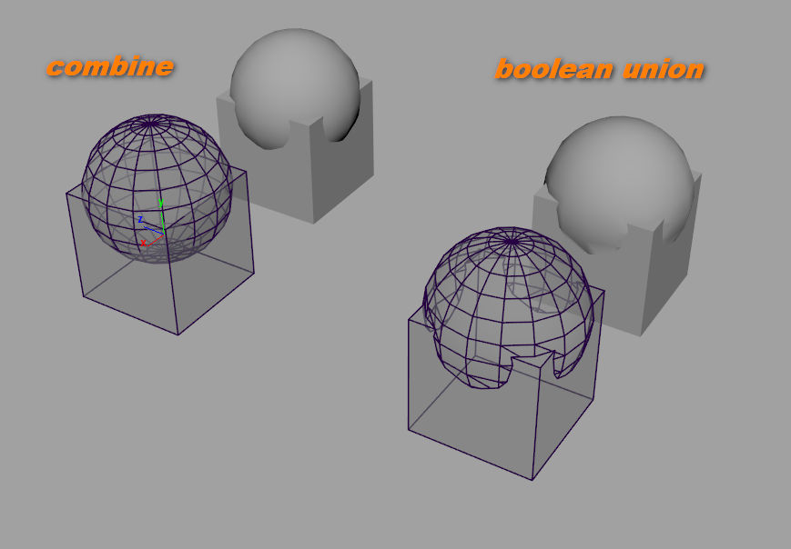 Solved Mesh Combine vs. Boolean Union Autodesk Community