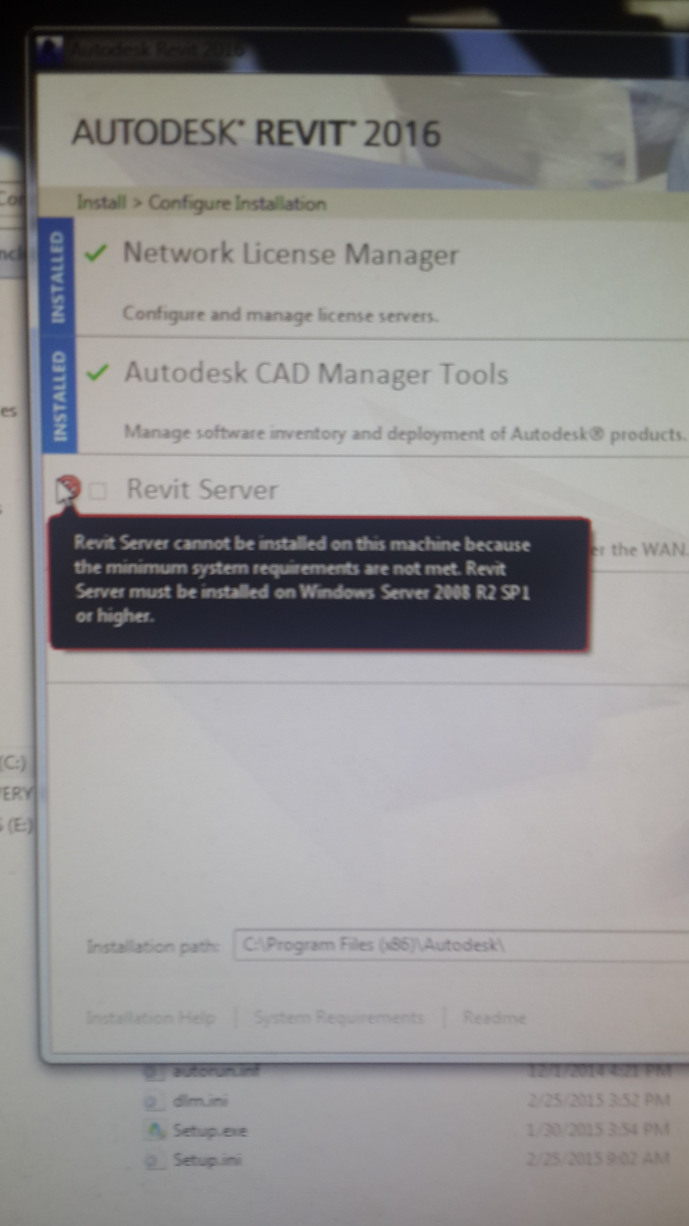 Revit Server 2016 not able to install - Autodesk Community - Subscription,  Installation and Licensing