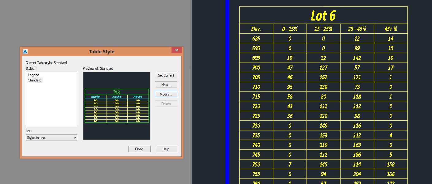 Solved: Table Styles - Autodesk Community