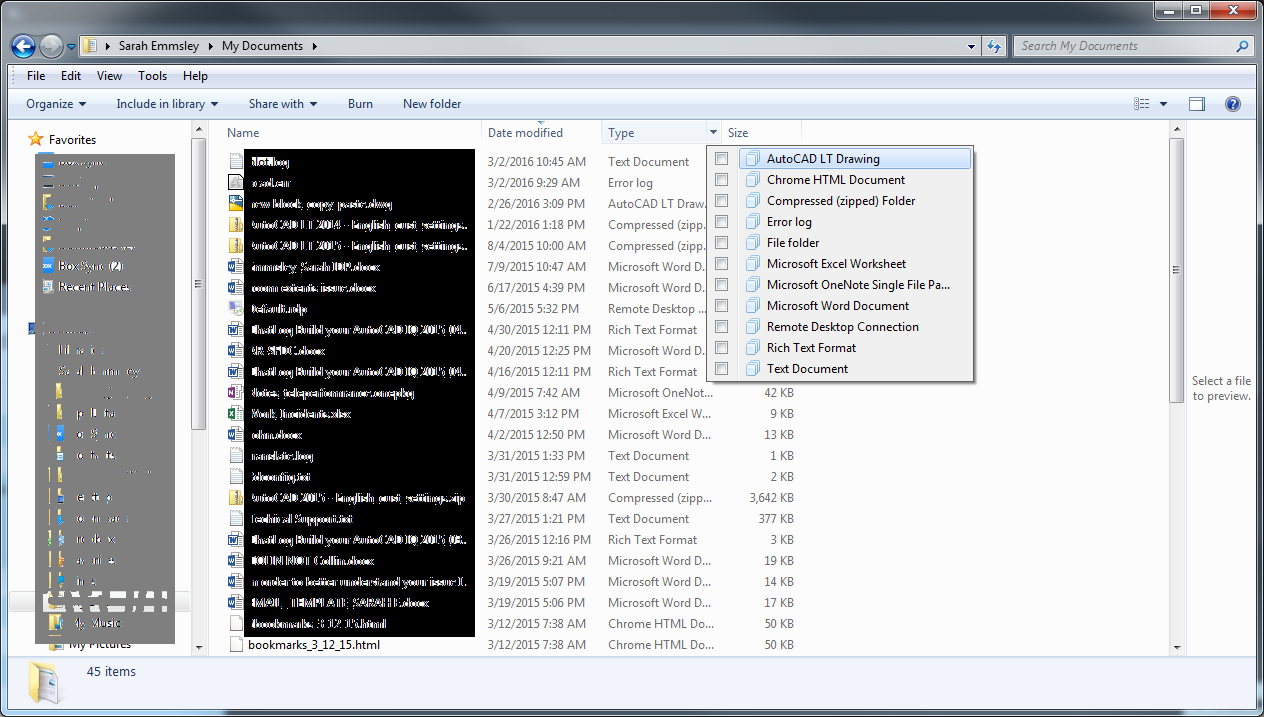 .bak files sorting before .dwg files.. - Autodesk Community