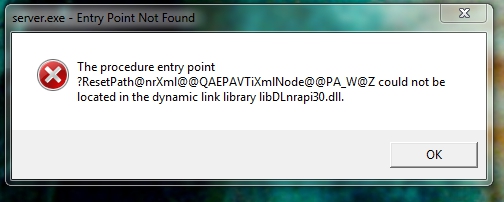 server problem Entry point not found - Autodesk Community