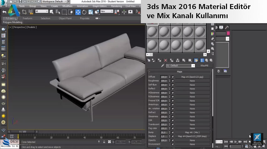 Карта mix в 3d max