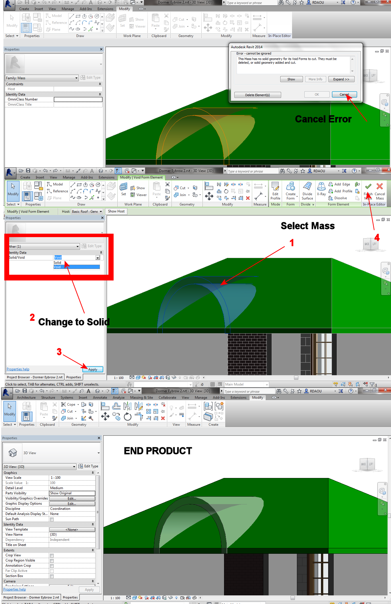Solved: Mass has NO SOLID GEOMETRY - Autodesk Community