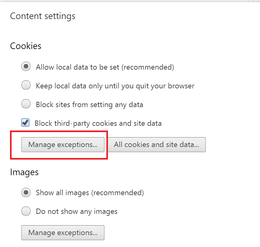 assignments requires third party cookies to be enabled