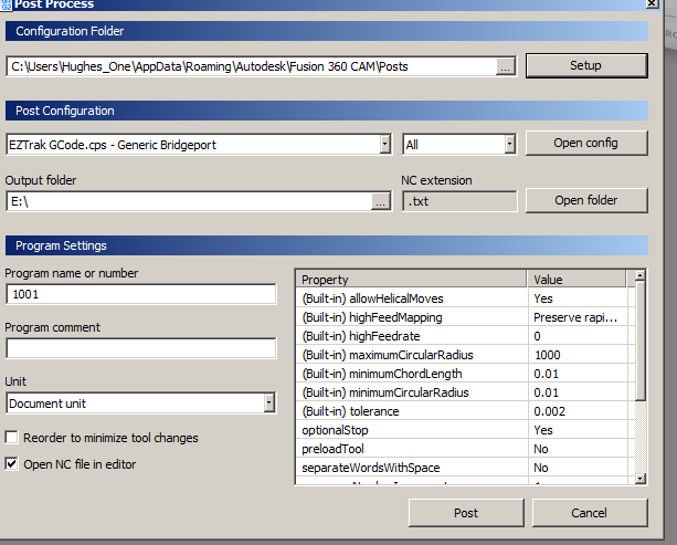 Post processor for Weeke cnc running Woodwop 5.0 - Autodesk Community