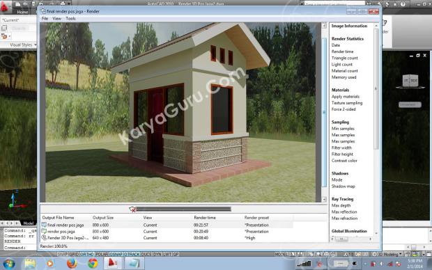 render autocad