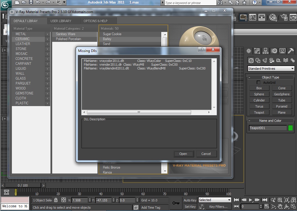 V-Ray 2.5.10 Missing DLLs with 3ds Max 2011 - Autodesk Community - 3ds Max