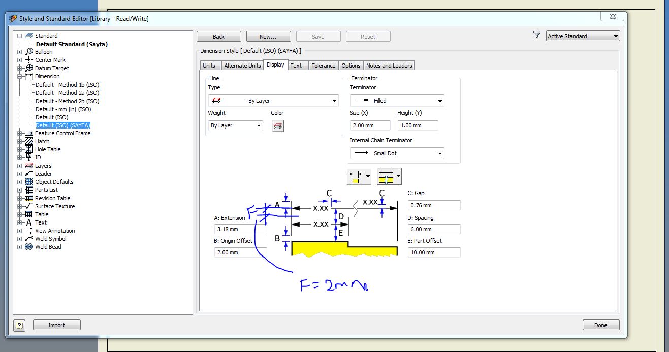 Fixed Length Extension lines for dimension lines Autodesk Community