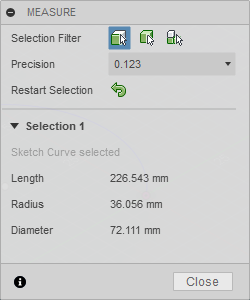 measure an arc radius - Autodesk Community