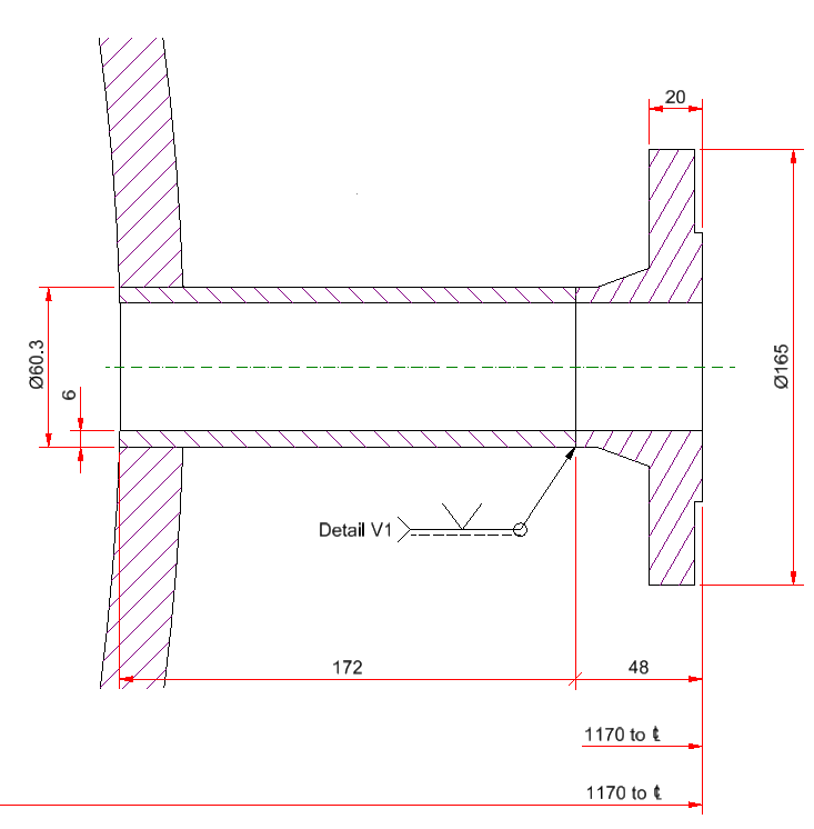 Dimension distance to circle center on cropped view Autodesk Community