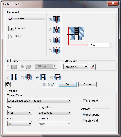 Solved Inserted Hole Dimensions Not Matching Feature Dimensions Autodesk Community Inventor