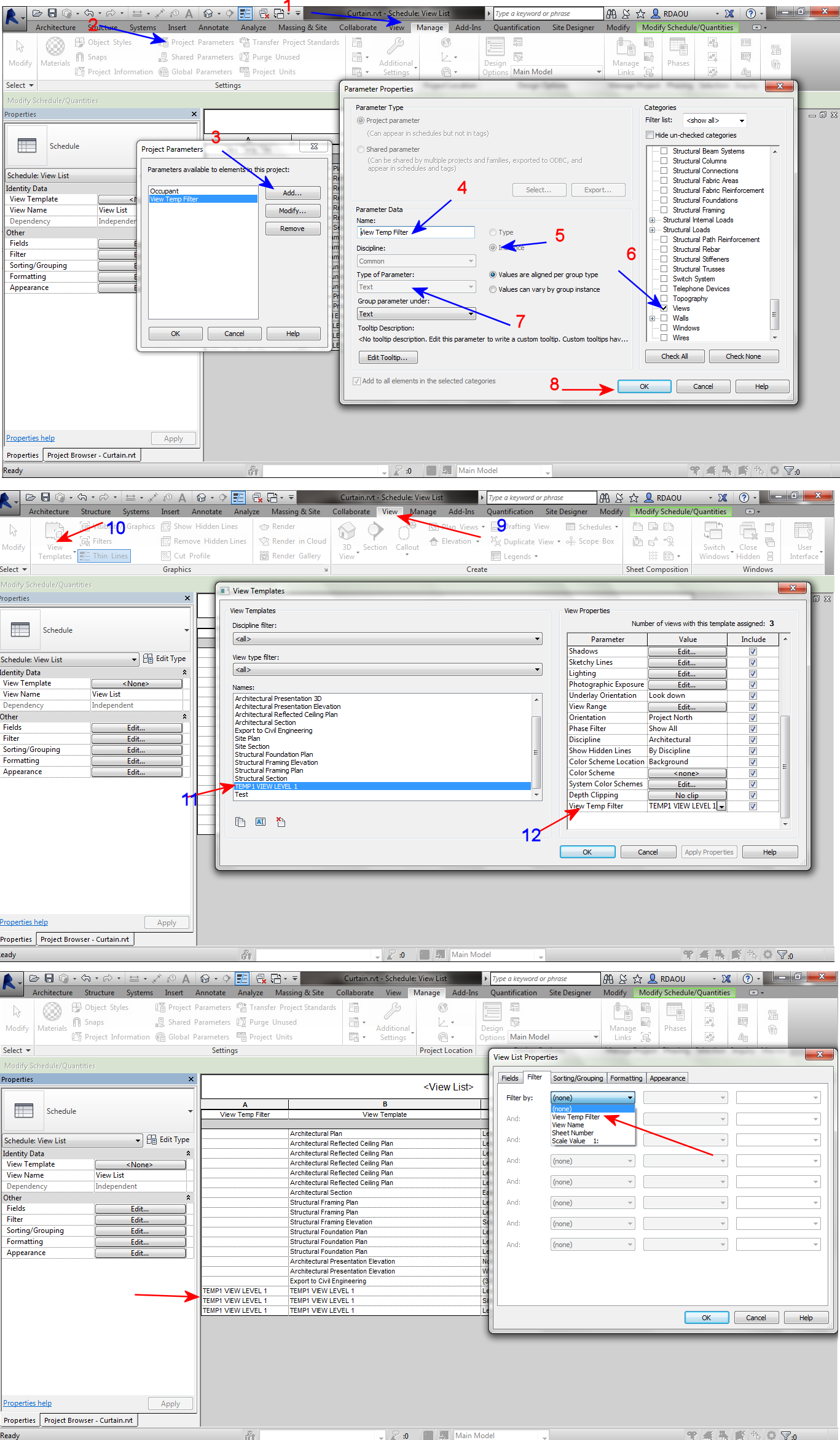 View Template Schedule - Autodesk Community
