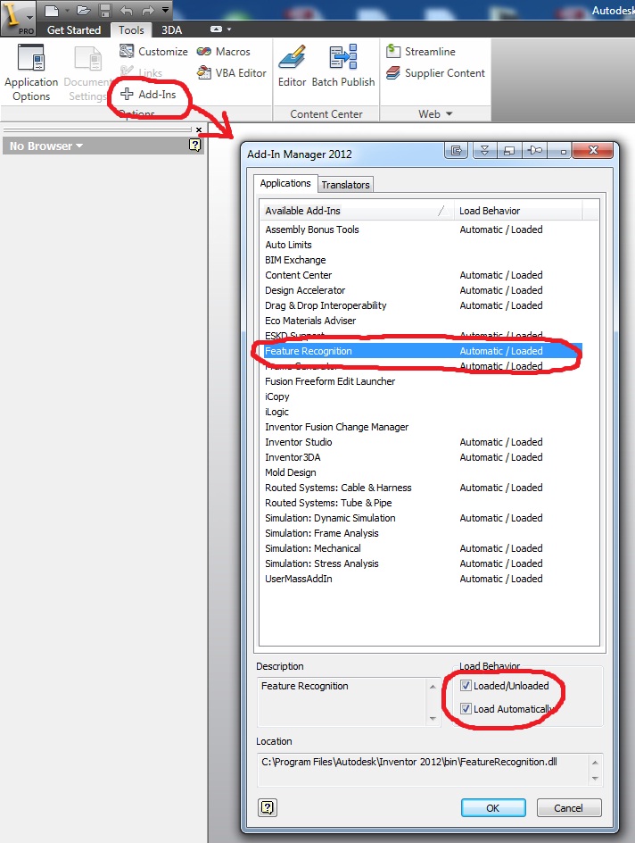 Решено: feature recognition как заставить работать - Autodesk Community