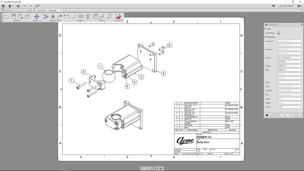 Чертежи для fusion 360