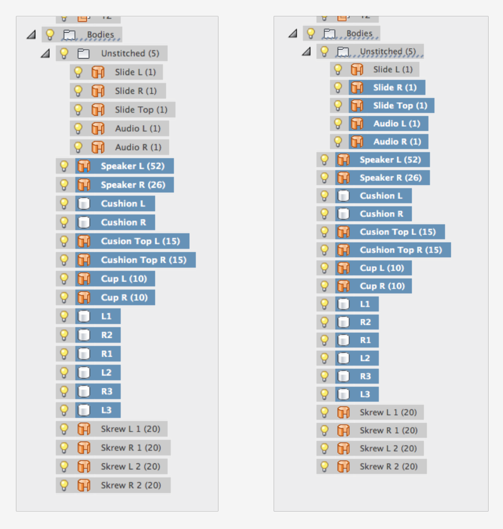 select objects in and outside folders - Autodesk Community