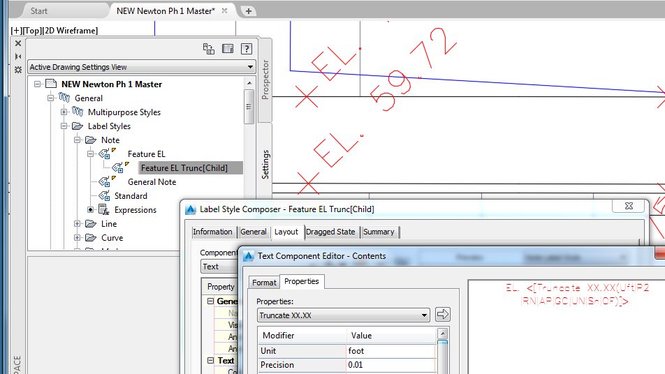 Solved: Feature line Elev. Labels - Autodesk Community