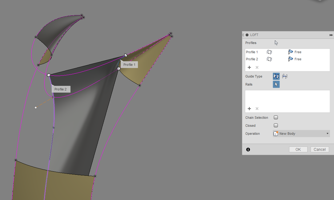 loft while using parts of a spline not the complete spline - Autodesk ...