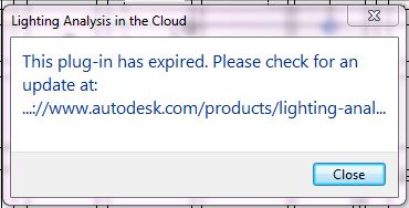 Solved: Lighting Analysis - This plug-in has expired - Autodesk Community