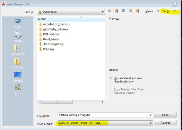 Solved: Prompt: Save in AutoCAD 2013 Drawing format - Annoyance