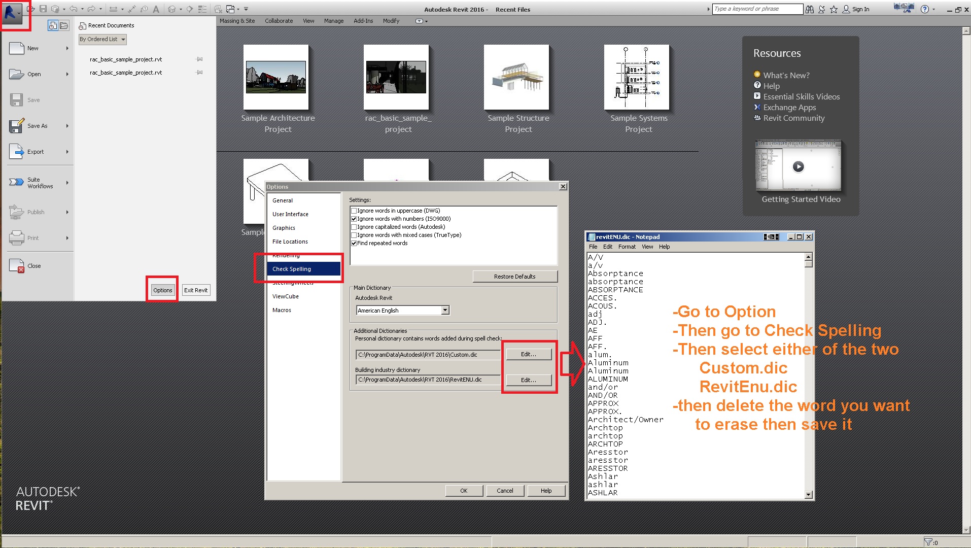 Solved: How to delete a word from dictionary - Autodesk Community