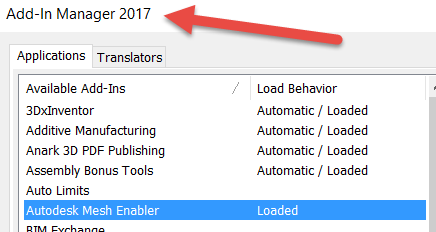 Autodesk Inventor 2016 Can't Find Mesh Enabler - Autodesk Community -  Inventor