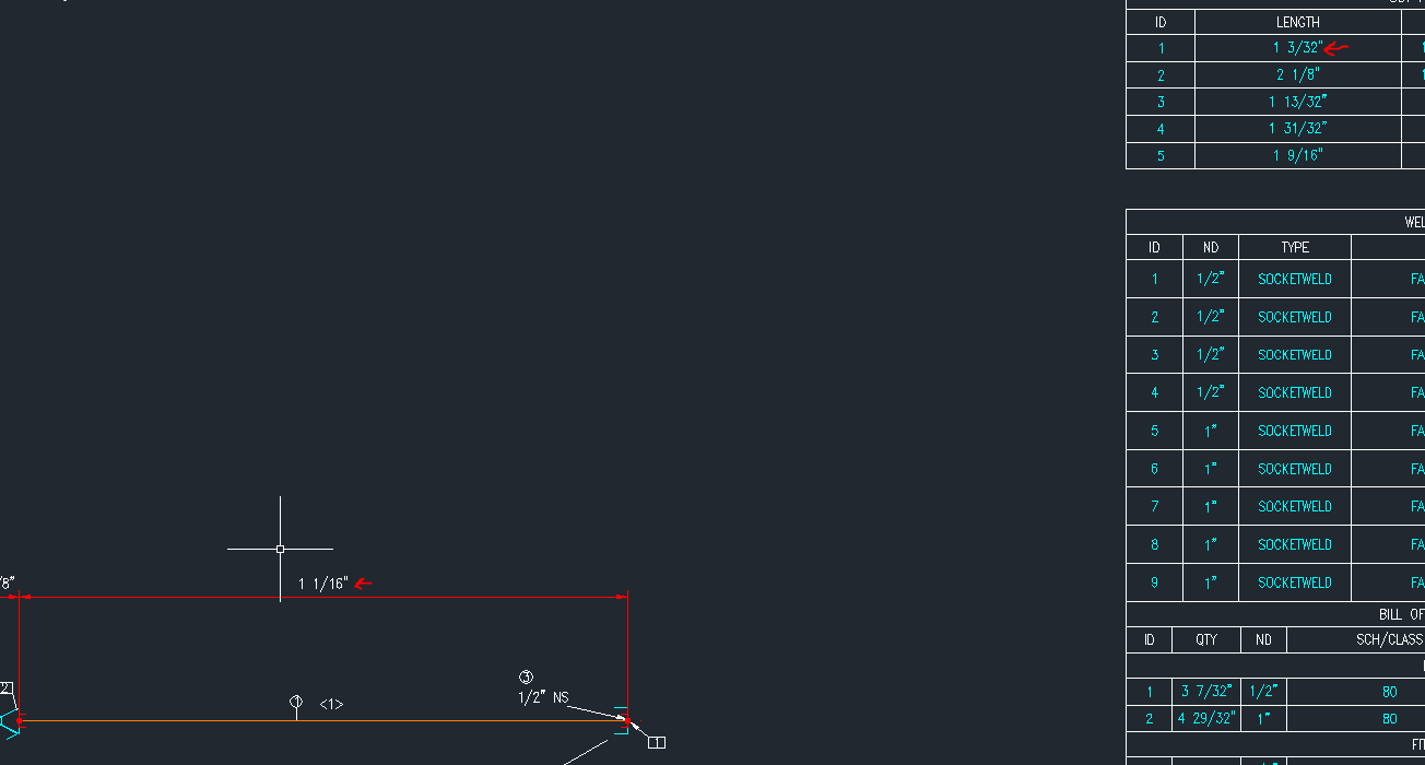 Isometric Dimension Precision vs Cut Piece List Precision Autodesk
