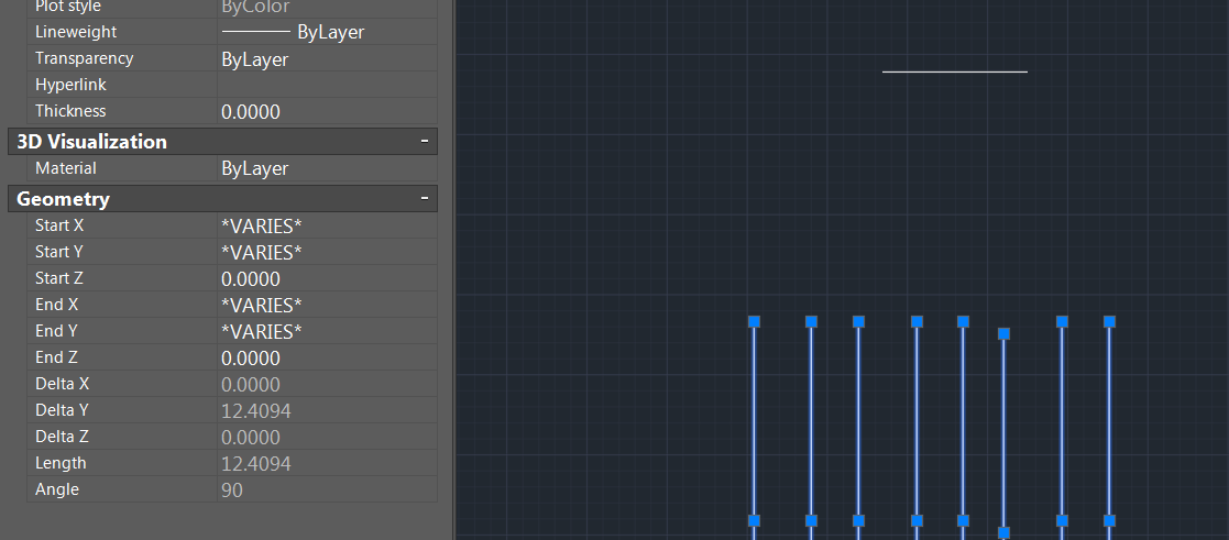 Solved: How to lead a numbers of parallel lines in to a single point ...
