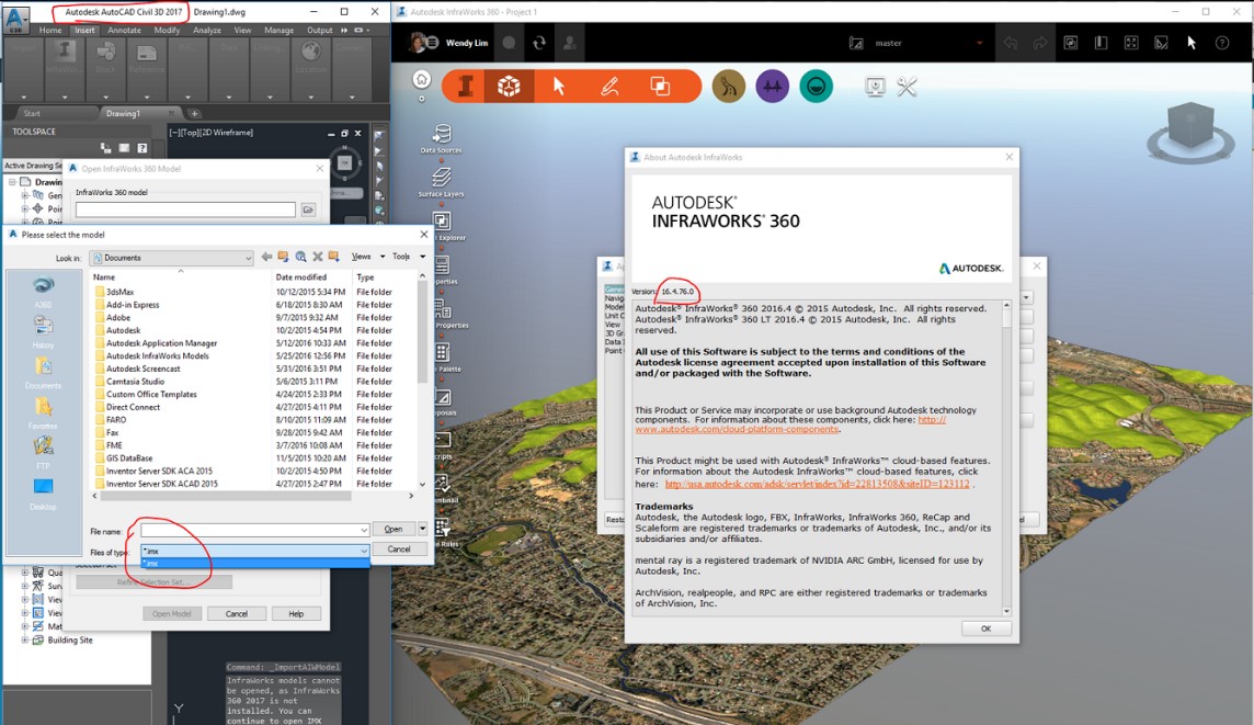 Solucionado: Compatibilidade entre InfraWorks 360 2016 e AutoCAD Civil ...