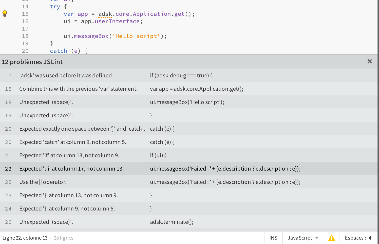 pristine sample / stub code [for scripts / plugins] - Autodesk Community