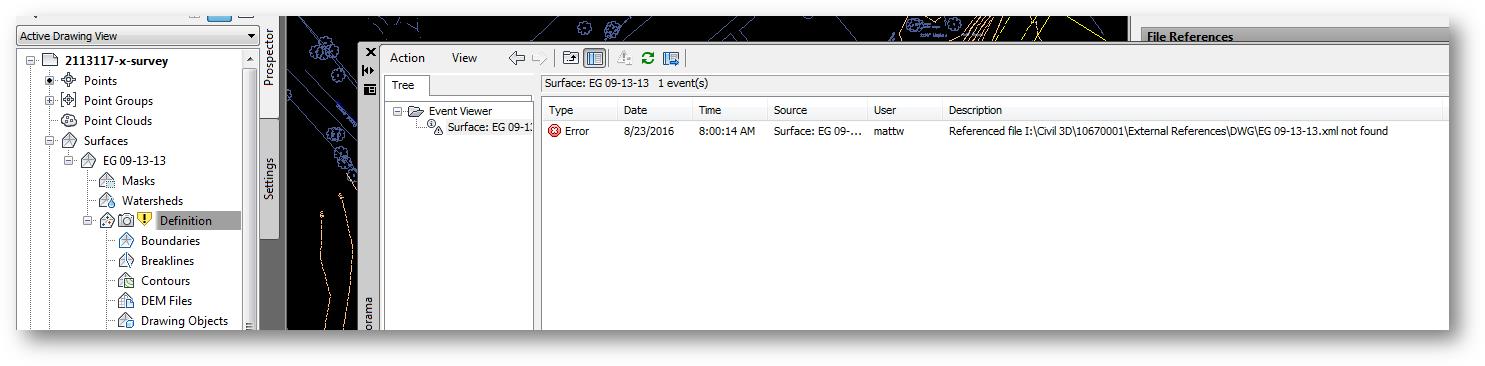 Solved: Surface - Referenced XML not found - Autodesk Community
