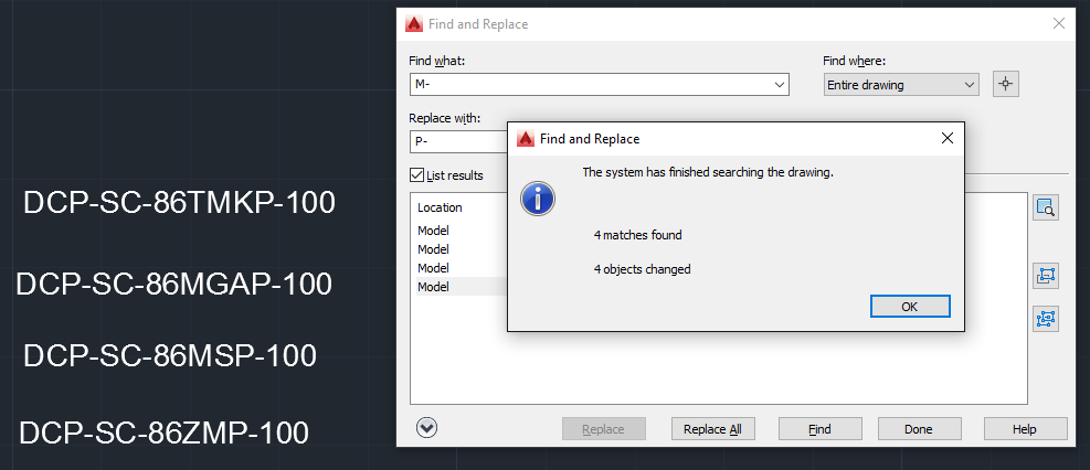 Solved: find and replace - Autodesk Community