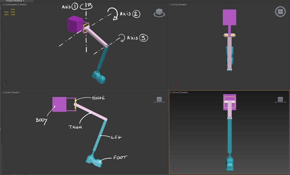 Mechanical leg Rigging - HI Solver Plane Flip - Autodesk Community - 3ds Max