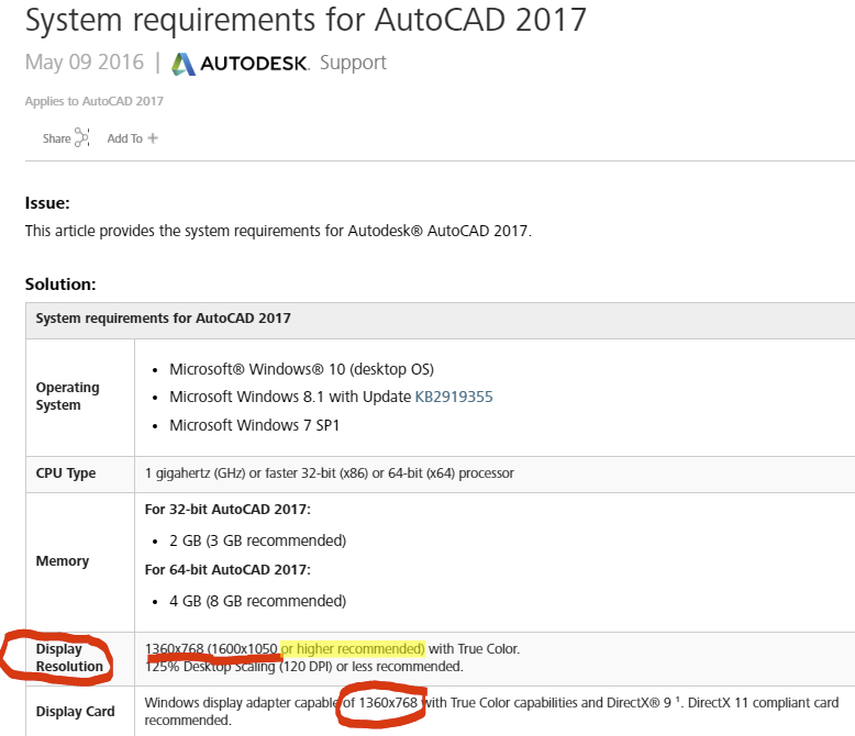 4K, 3840 X 2160 resolution problem scaling in AutoCAD 2016 - Page 6 -  Autodesk Community - AutoCAD