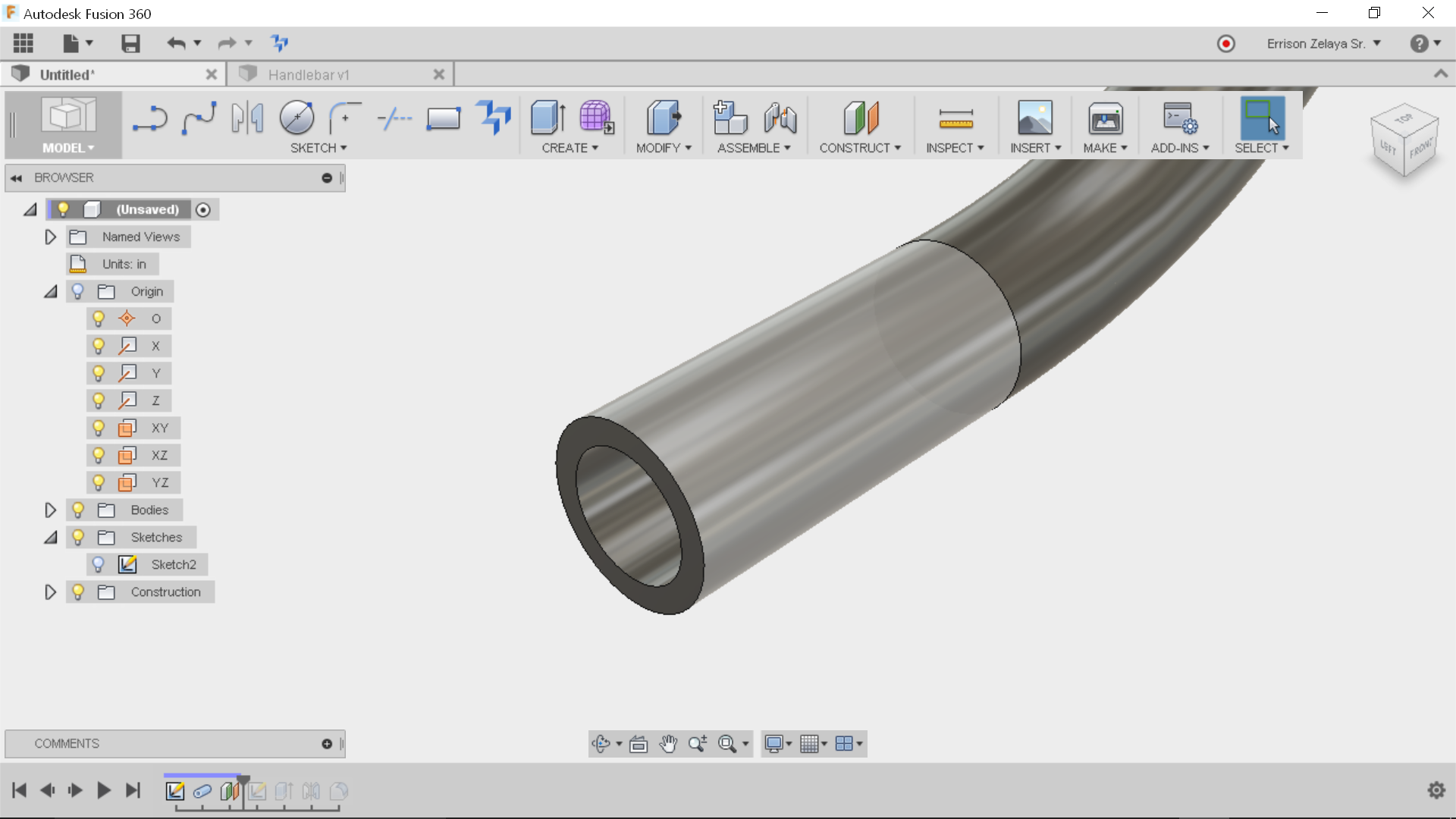 Solved: Bicycle handlebarshelp - Autodesk Community - Fusion 360