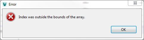 Solved: Index was outside the bounds of the array - Autodesk Community -  Vault