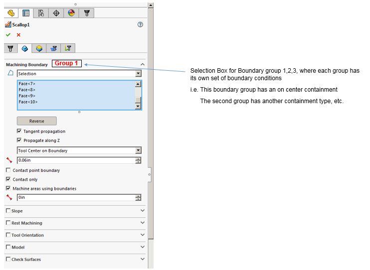 Have the ability to set different tool containment types
