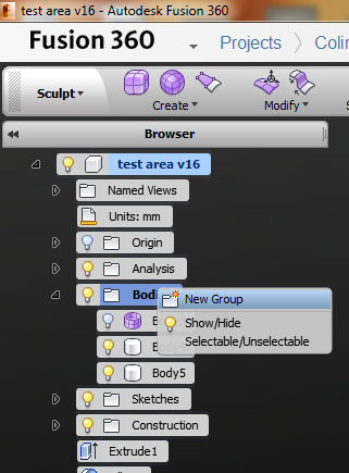 grouping bodies - Autodesk Community
