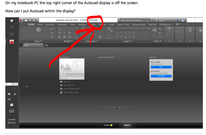 Solved: How can I put Autocad on the display? - Autodesk Community