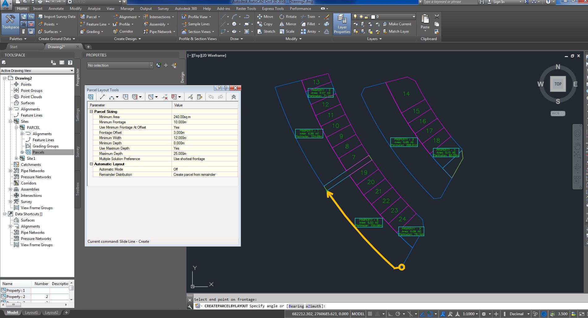 PARCEL LAYOUT TOOLS "NO SOLUTION FOUND" Message Autodesk Community