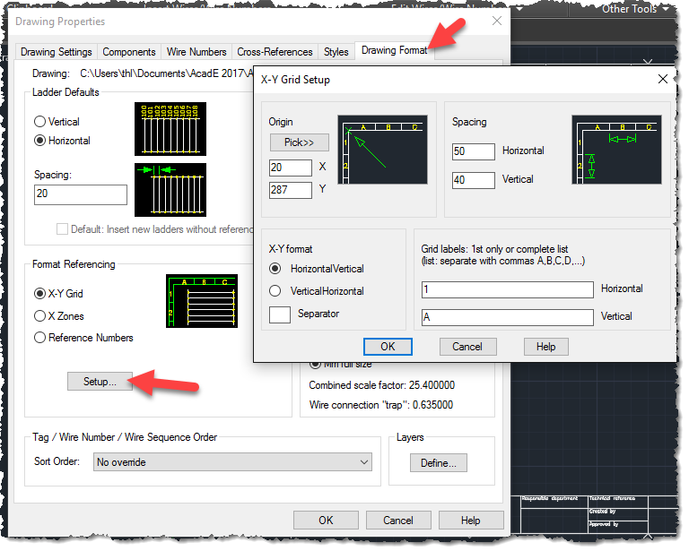 Solved: Drawing template and Border alphanumeric number references ...