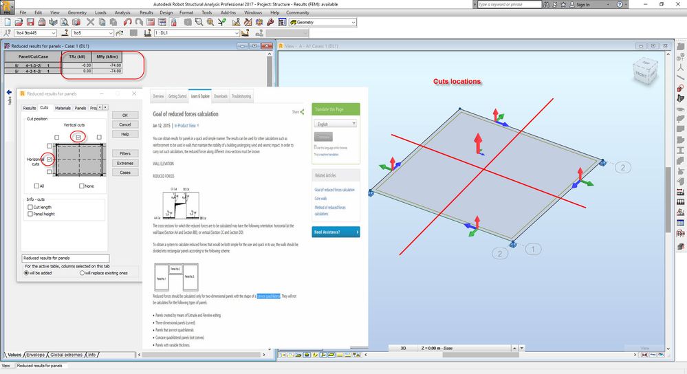 Solved: Reduced Results for Panels - Autodesk Community - Robot Structural  Analysis Products