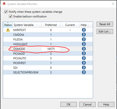 Командой drafting settings в autocad можно настроить